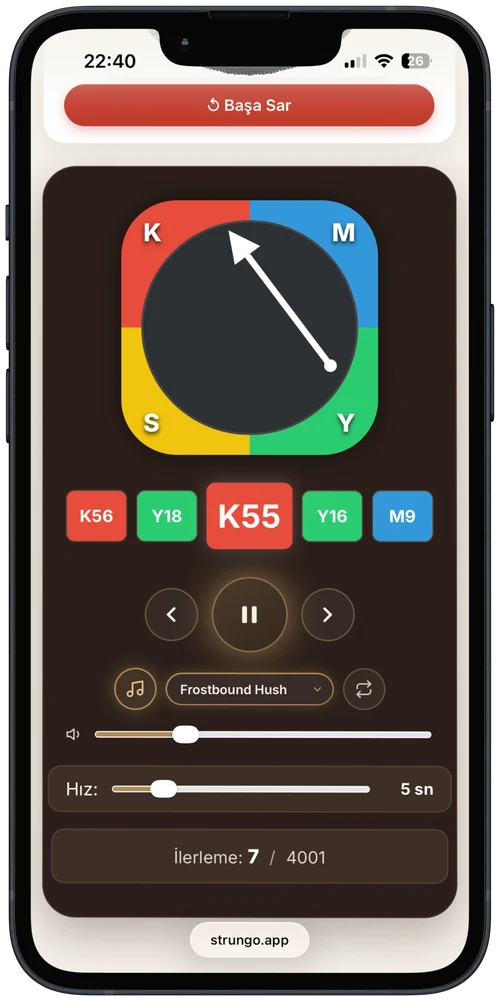 Oynatıcı ekranı - pin takip